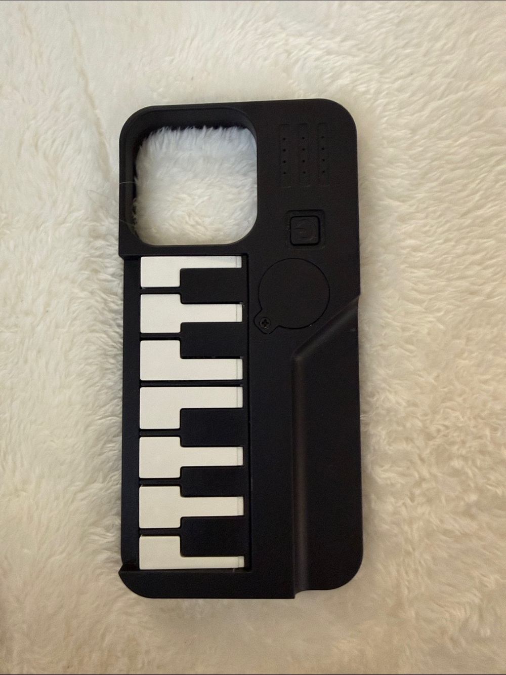 Black Piano Working Keyboard iPhone 12 Pro Max Case